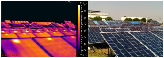 Fotric紅外熱像儀用于太陽能板的測試與維護